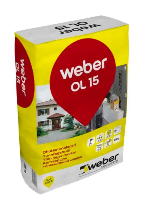 weber OL 15 Ohutsaumalaasti 25 kg