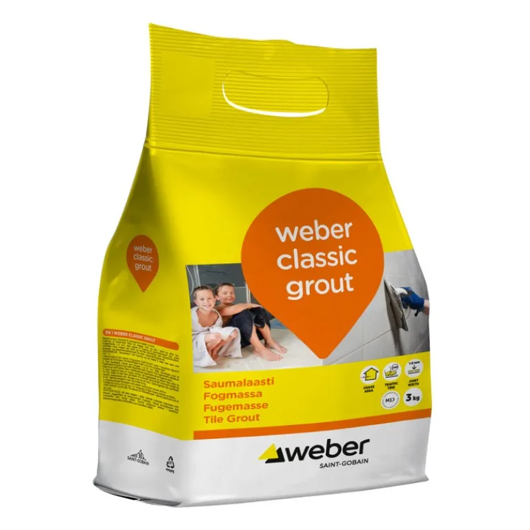 Weber classic grout 15 Concrete 3 kg