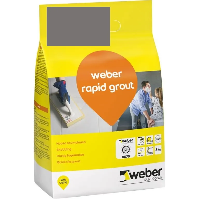 weber rapid grout 18 Darkgrey 3 kg