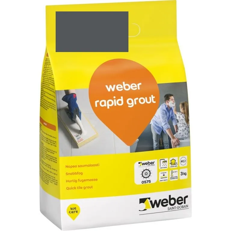 weber rapid grout 19 Anthracite 3 kg