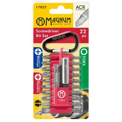 Ruuvauskärkisarja Magnum 22-osainen