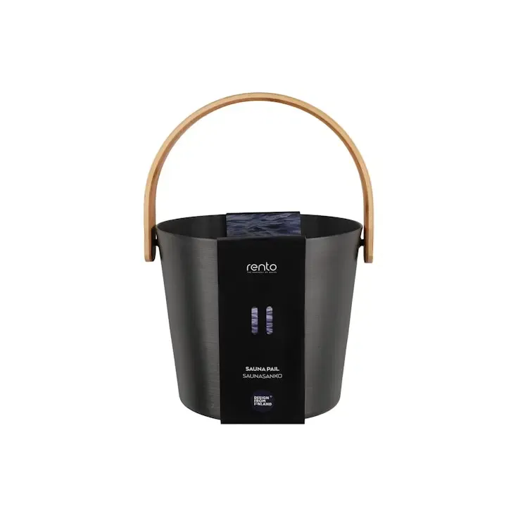 Saunasanko Rento Alumiini Musta