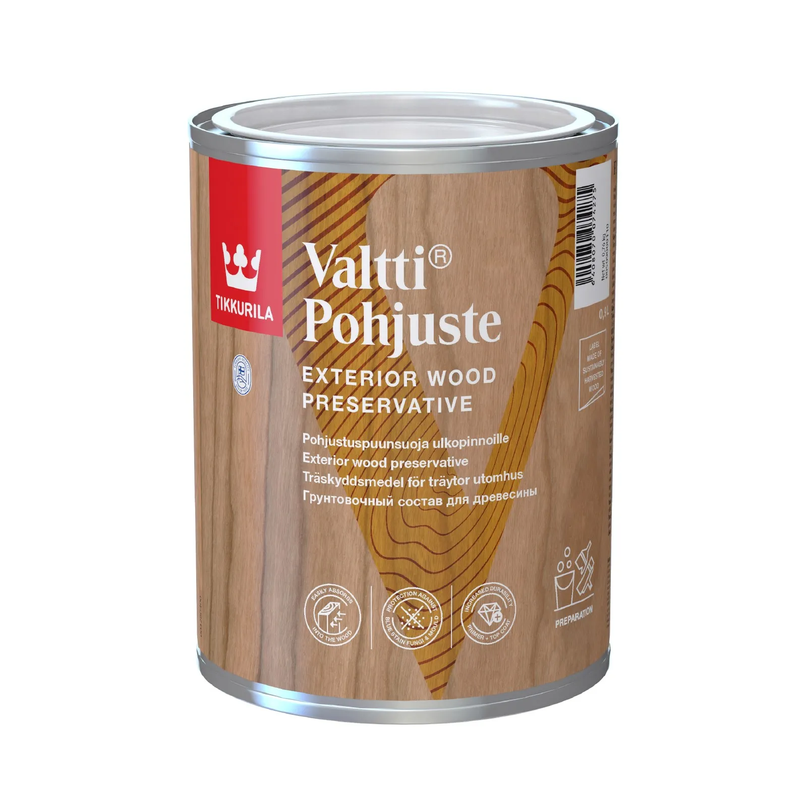 Valtti Pohjuste 0,9l väritön