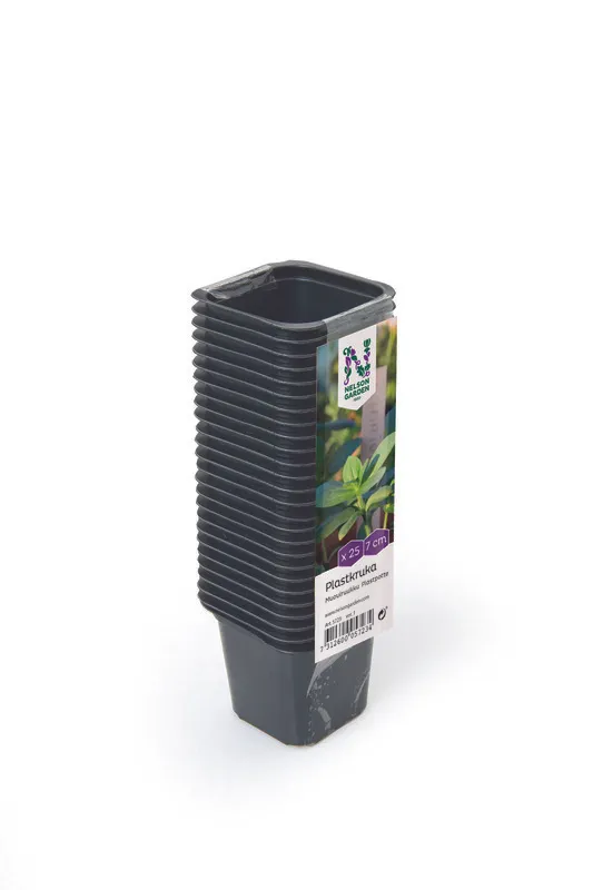 Muoviruukku musta 7cm 25kpl HD
