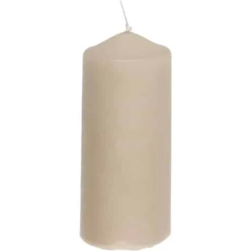 Kynttilä Pöytäkynttilä Polar Beige 8x25cm