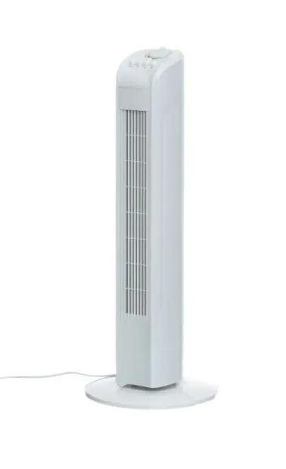 Bellus Tornituuletin 45W 77cm valkoinen