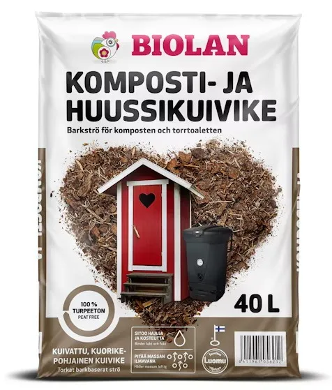 Biolan Komposti- ja huussikuivike 40 l