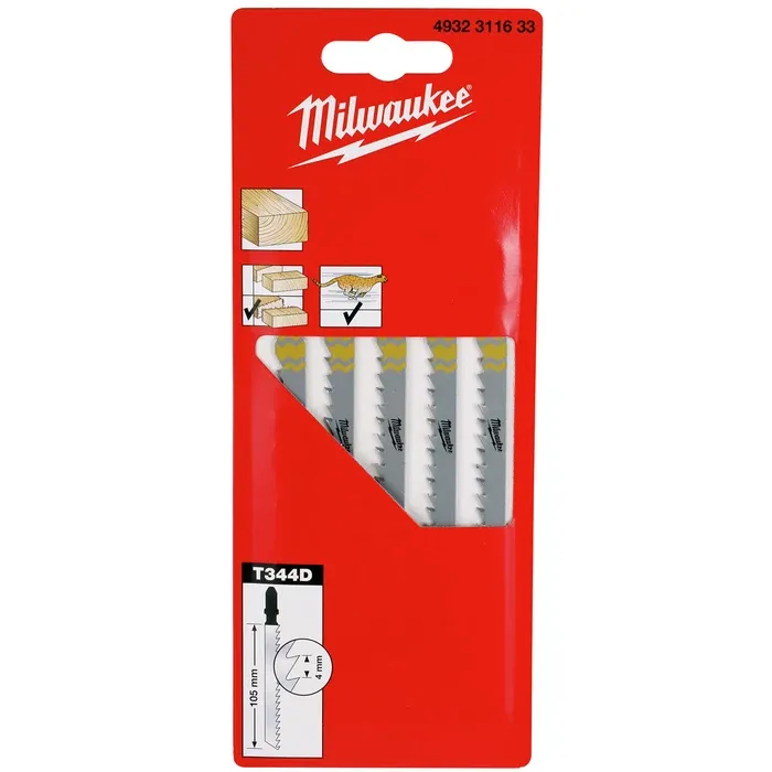 PISTOSAHANTERÄ 105MM HCS 6TPI T344D PUU 5KPL