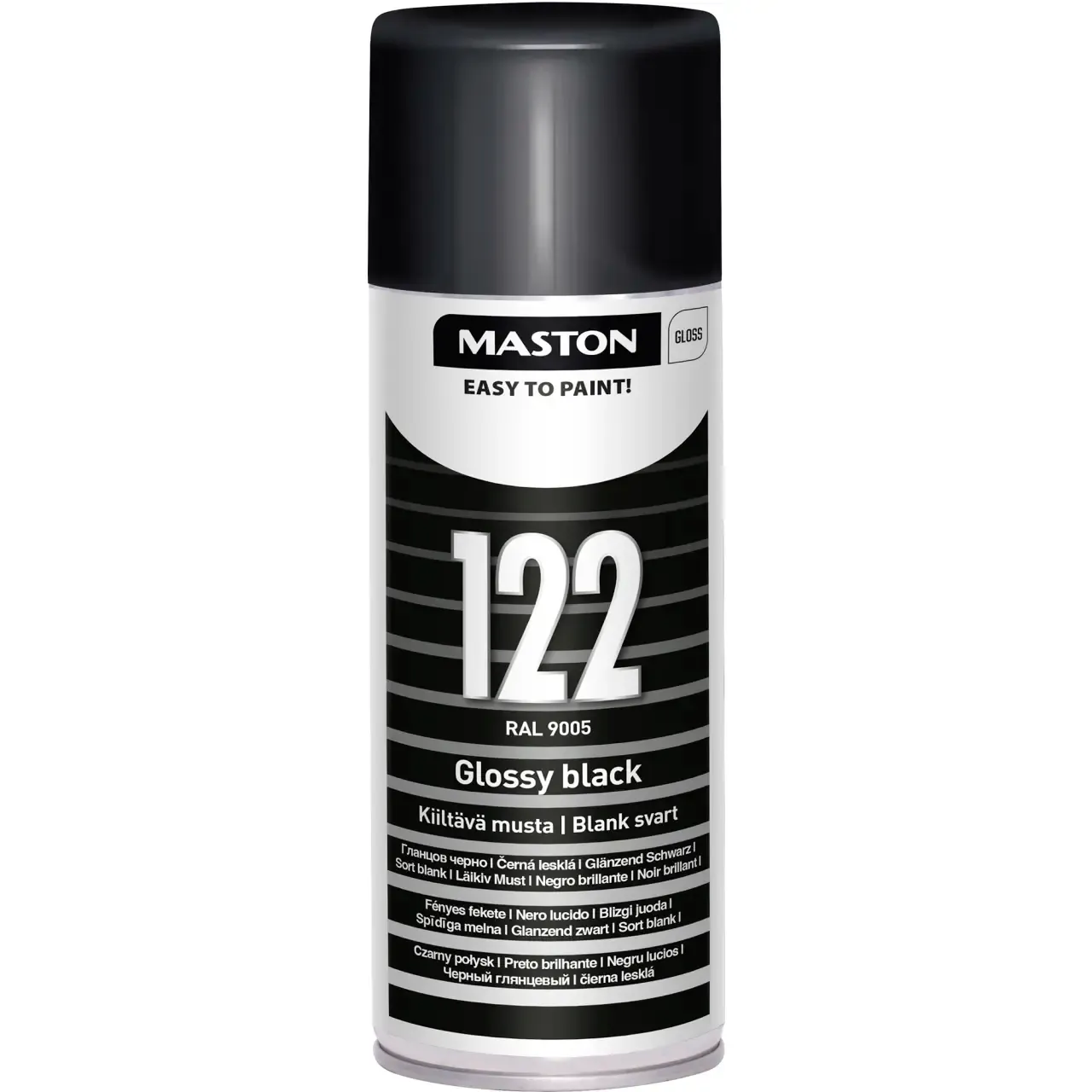 SPRAYMAALI KIILTÄVÄ MUSTA 400 ML