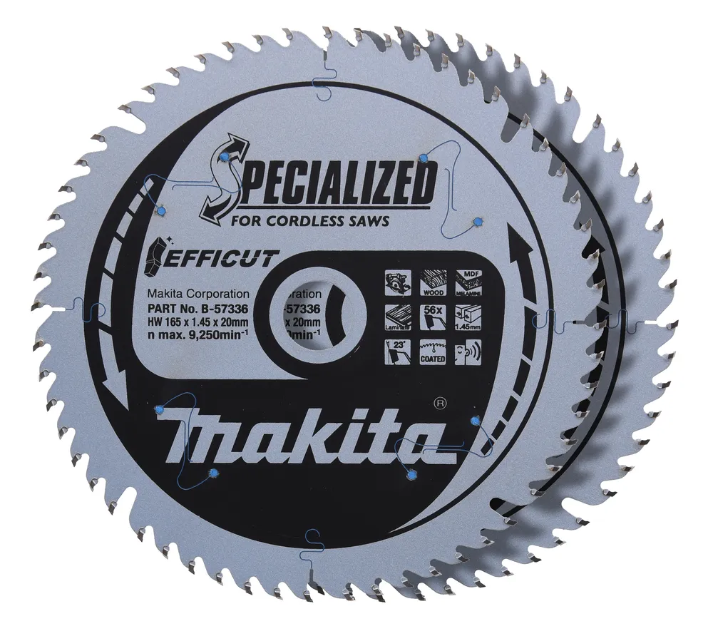 Pyörösahanterä Makita Efficut 165x20x1,45mm 2kpl